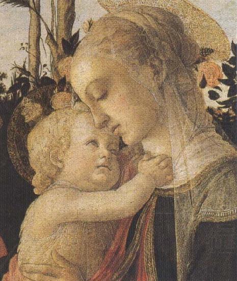 Madonna of the Rose Garden or Madonna and Child with St John the Baptist, Sandro Botticelli